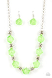 Paparazzi Jewelry Island Ice - Green Necklace - Pure Elegance by Kym