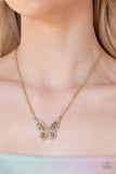 Paparazzi Jewelry Baroque Butterfly - Gold Necklace - Pure Elegance by Kym