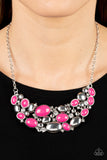 Paparazzi Jewelry Contemporary Calamity - Pink Necklace - Pure Elegance by Kym