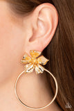 Paparazzi Jewelry Buttercup Bliss - Gold Earring - Pure Elegance by Kym