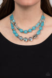 Paparazzi Jewelry Mere Magic - Blue Necklace - Pure Elegance by Kym