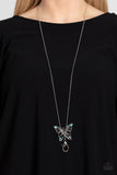 Paparazzi Jewelry Badlands Butterfly - Blue Necklace - Pure Elegance by Kym