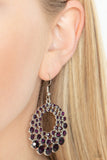 Paparazzi Jewelry So Self-GLOW-rious - Purple Earrings - Pure Elegance by Kym