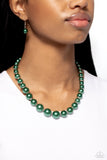 Paparazzi Jewelry Manhattan Mogul - Green Necklace - Pure Elegance by Kym