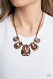 Paparazzi Jewelry Formally Forged - Copper Necklace - Pure Elegance by Kym