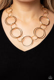 Paparazzi Jewelry Shimmering Symphony - Gold Necklace - Pure Elegance by Kym