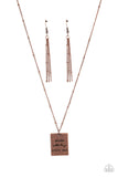 Paparazzi Jewelry Mama MVP - Copper Necklace - Pure Elegance by Kym