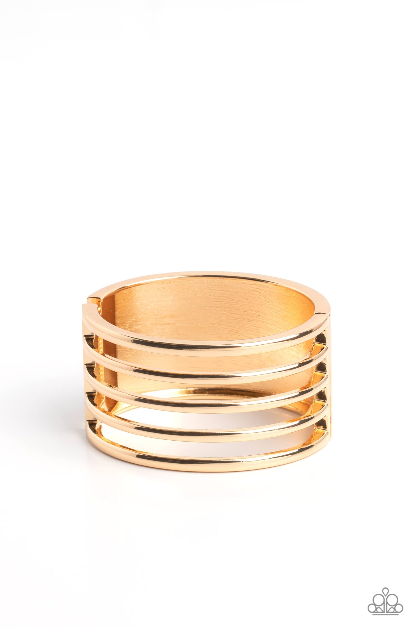Paparazzi Jewelry Wayward Warrior - Gold Bracelet – Pure Elegance by Kym