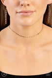 Paparazzi Jewelry Minimalist Maiden - Gold Choker Necklace - Pure Elegance by Kym