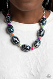 Paparazzi Jewelry No Laughing SPLATTER - Multi Necklace - Pure Elegance by Kym