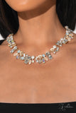 Paparazzi Jewelry Enchanting - Gold, 2023 Signature Zi Collection Necklace - Pure Elegance by Kym