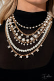 Paparazzi Jewelry Aristocratic - Gold, 2023 Signature Zi Collection Necklace - Pure Elegance by Kym