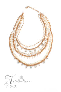 Paparazzi Jewelry Aristocratic - Gold, 2023 Signature Zi Collection Necklace - Pure Elegance by Kym