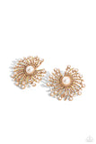 Paparazzi Jewelry Fancy Fireworks - Gold Earrings - Pure Elegance by Kym