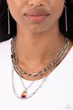 Paparazzi Jewelry Teardrop Tiers - Multi Necklace - Pure Elegance by Kym