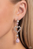 Paparazzi Jewelry Lover's Lure - Pink Earrings - Pure Elegance by Kym