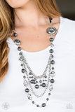 Paparazzi Jewelry Blockbuster - All The Trimmings - Black Necklace - Pure Elegance by Kym