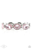 Paparazzi Jewelry DIVA In Disguise - Pink Bracelet - Black Diamond Life of the Party Exclusive - Pure Elegance by Kym