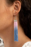 Paparazzi Jewelry Dual Immersion - Pink Earring - Pure Elegance by Kym