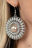 Paparazzi Jewelry Glorified Glitz - Brown Earrings - Pure Elegance by Kym