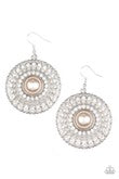 Paparazzi Jewelry Glorified Glitz - Brown Earrings - Pure Elegance by Kym