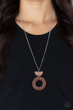 Paparazzi Jewelry Homespun Stylist - Brown Necklace - Pure Elegance by Kym