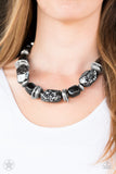 Paparazzi Accessories In Good Glazes Black Necklace - Pure Elegance by Kym