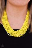 Paparazzi Jewelry The Show Must Congo On - Yellow Necklace - Pure Elegance by Kym