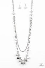 Paparazzi Jewelry Modern Musical - Silver Necklace - Pure Elegance by Kym