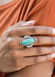 Paparazzi Jewelry Pioneer Paradise - Blue Ring - Pure Elegance by Kym